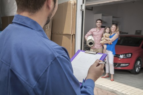 Unpacking household items into a new home in Haringey