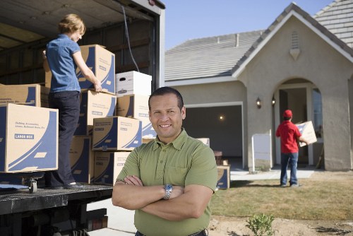 Careful loading of household items for a Haringey removal