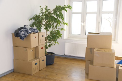 Office furniture and IT equipment prepared for relocation