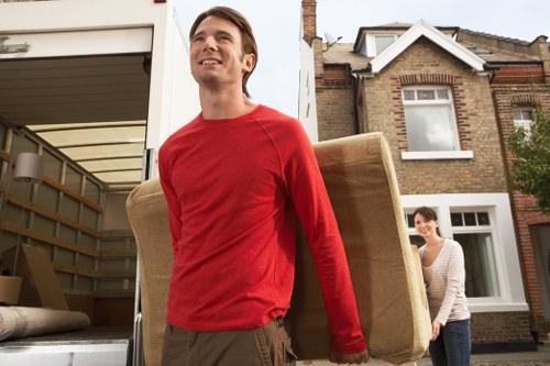 Moving van outside a Haringey residential property for urgent removals