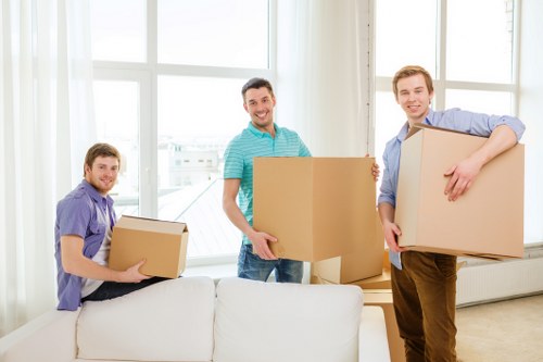 Prepared household items ready for a same day removals service