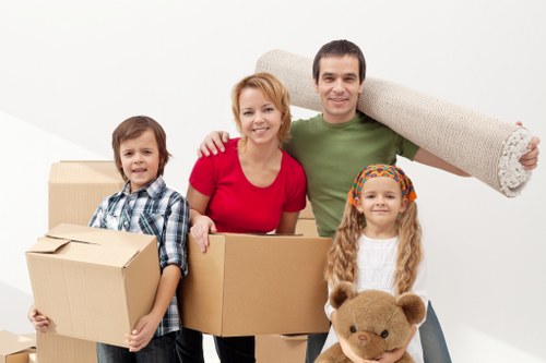 Professional man and van service handling belongings in Haringey