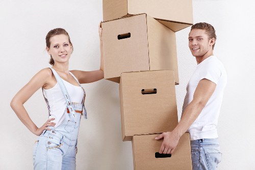 Staff member reviewing safety steps before a move