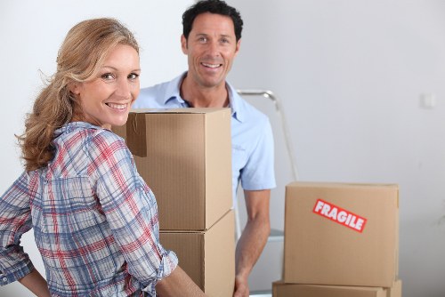 Packing and loading furniture for a home move in a Haringey flat